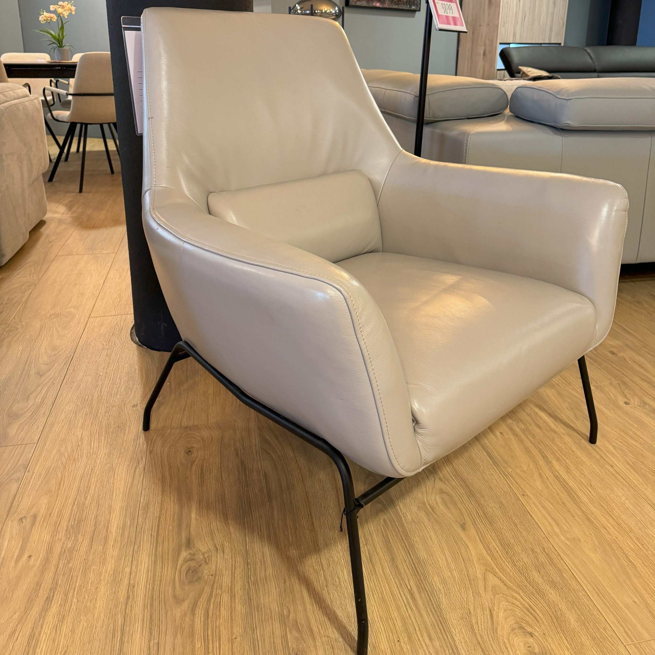 Fauteuil Leder - Beige